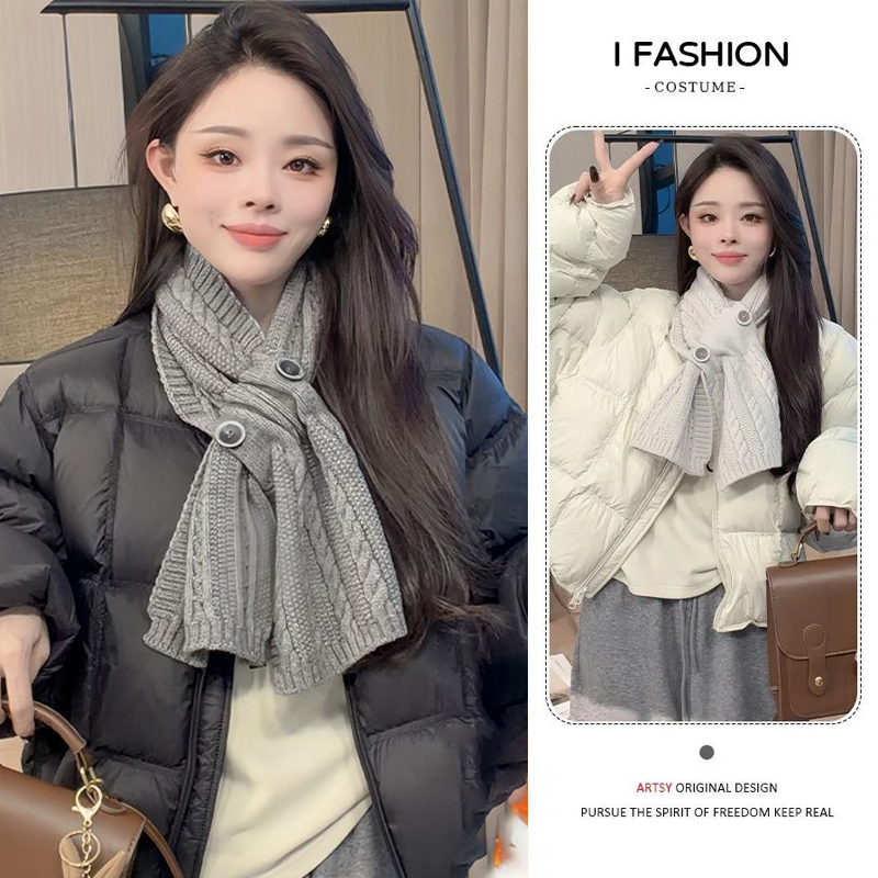 2025新款纯色针织围巾女秋冬季韩系氛围感高级感保暖防寒毛线围脖,服饰配件/皮带/帽子/围巾,围巾/丝巾/披肩,淘宝优惠券,粉丝福利购,淘宝优惠卷