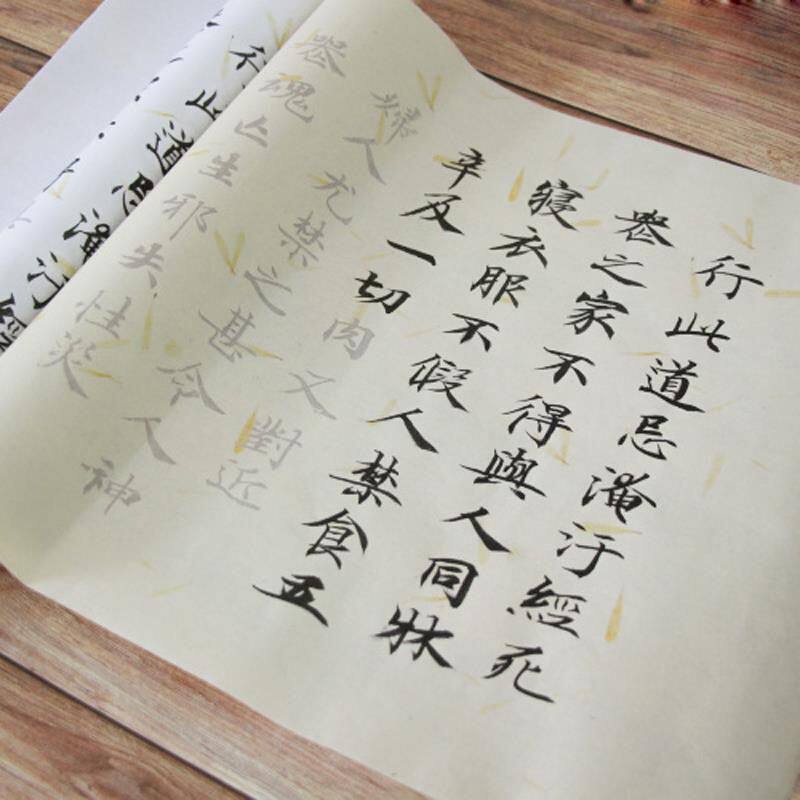 灵飞放大版3cm字4米长卷中楷书法描红临摹练字帖宣纸初学入门描红