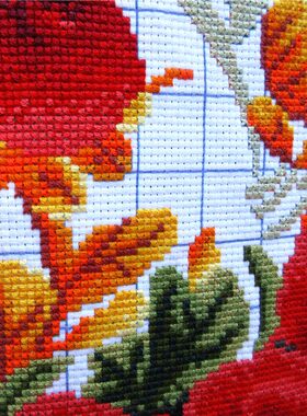 纯手工十字绣成品鸿运当头牡丹小幅客厅卧室餐厅画已手绣好的出售