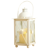 白色小风灯铁艺烛台浪漫氛围灯露台花园软装 饰品摆件家纺摄影道具