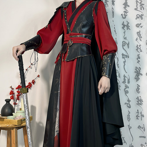 古风汉服交领武侠风少年国风套装