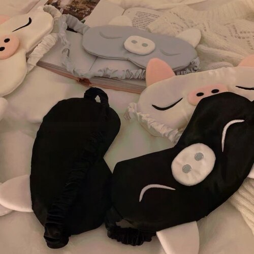 眼罩睡眠遮光 卡通猪猪可爱舒适透气眼罩女睡眠专用