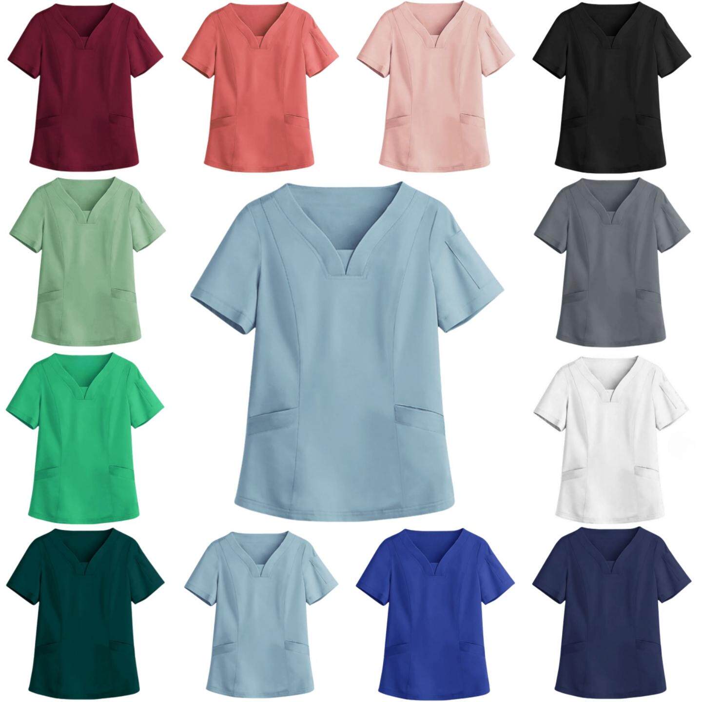 弹力速干医护工作服口腔牙科医生手术室隔离衣夏季薄款洗手服外贸