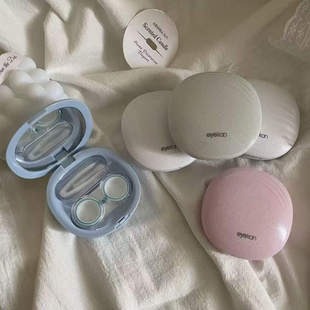 凯达隐形眼镜ins伴侣镜子简约可爱便携美瞳盒子收纳盒护理多款式