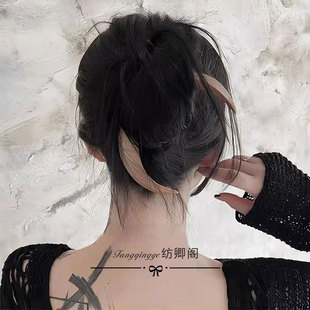 月牙发簪橡胶木月亮簪汉服头饰古风簪子简约盘发器上玄月发饰