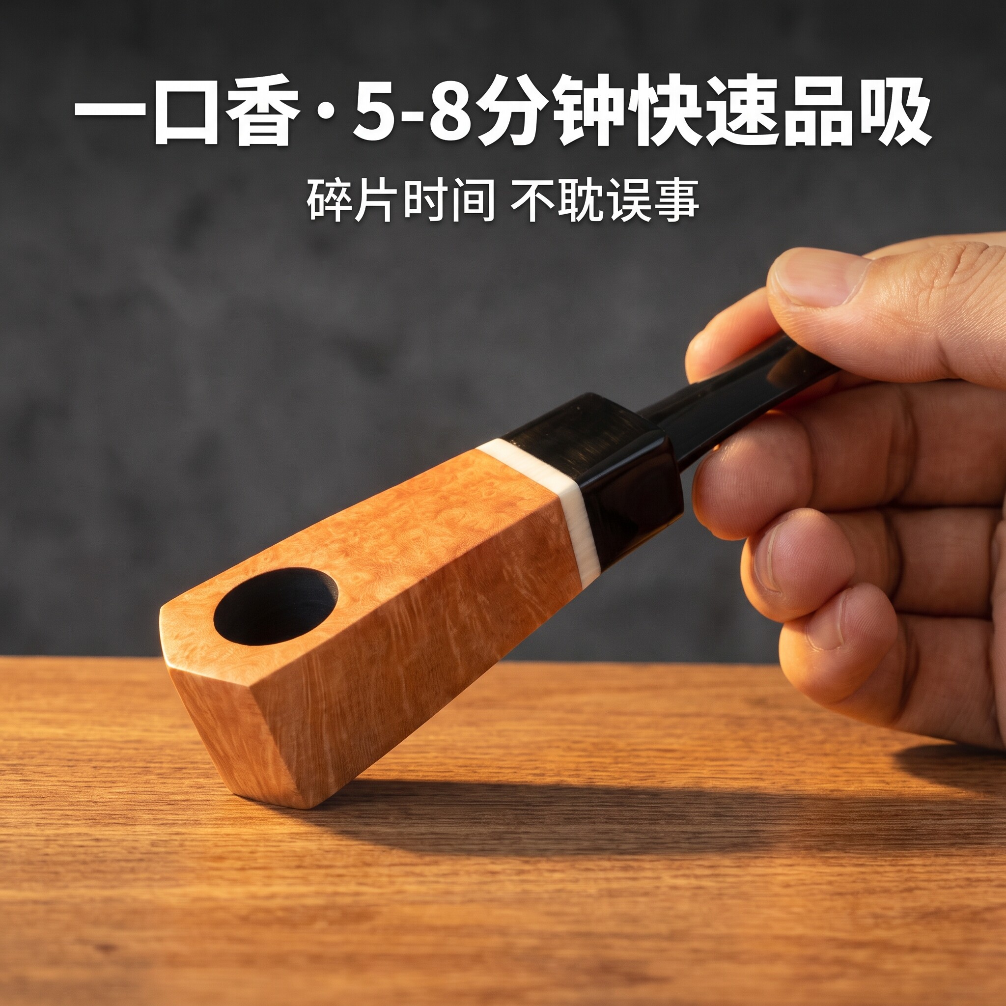 石楠木烟斗正品男士专用烟袋锅老式焊烟随身小斗烟斗工具全套