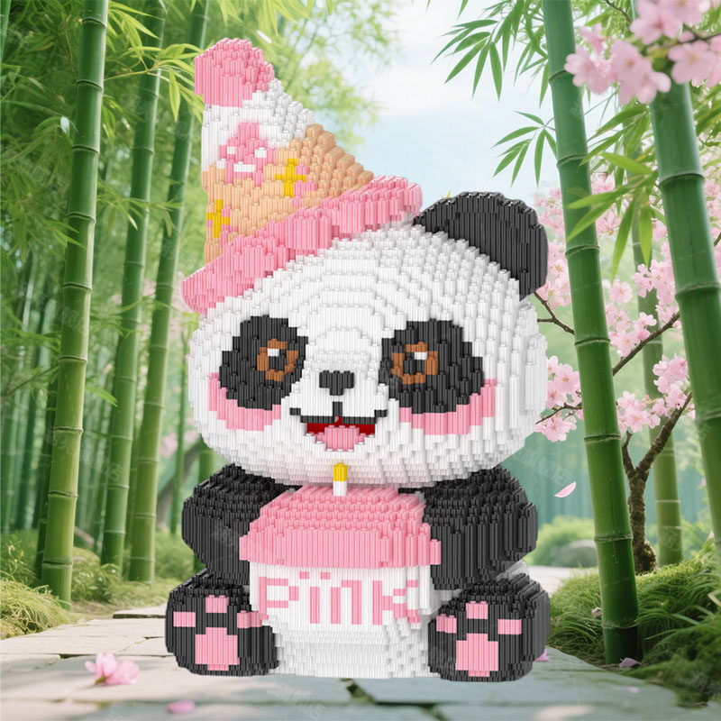 熊猫积木高难度巨大型女生高颜值图片