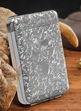 三开烟盒升级款浴血黑帮谢尔比同款16支装自动弹开合金粗烟盒男士