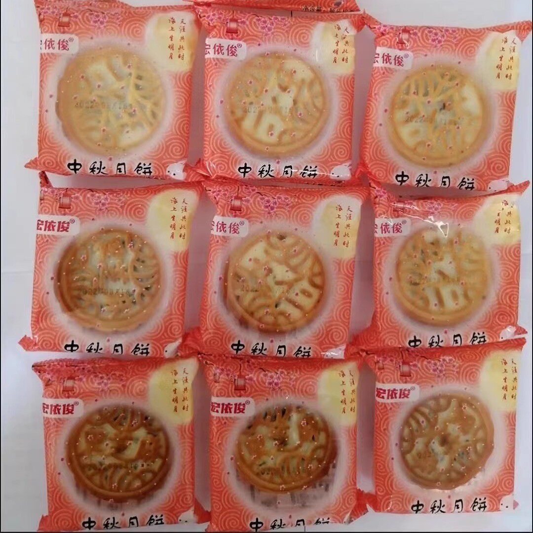 宏依俊月饼广式老五仁传统手工水果味月饼中秋糕点