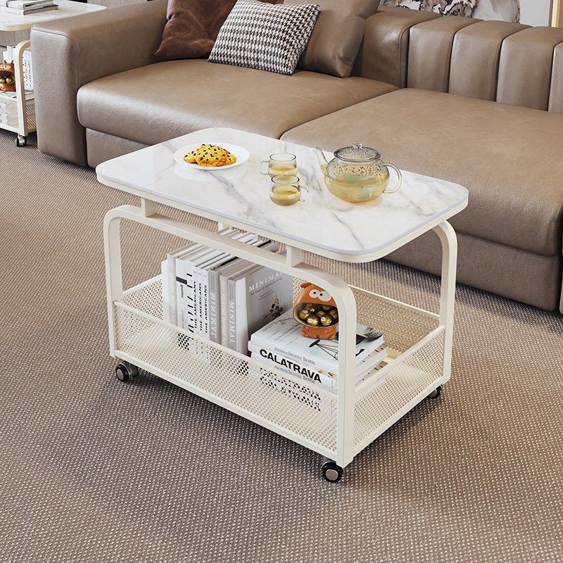 精选意式岩板客厅沙发边几可移动简约双层收纳边几角几极简推车小,住宅家具,角几/边几,淘宝优惠券,粉丝福利购,淘宝优惠卷