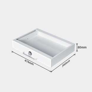 精选桌下暗格抽屉柜带密码锁隐形收纳盒工位办公书桌下挂式储物抽