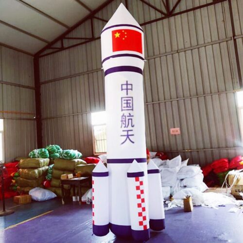 充气月球航天火箭太空人宇航员登月九大行星星球卡通气模月亮美陈