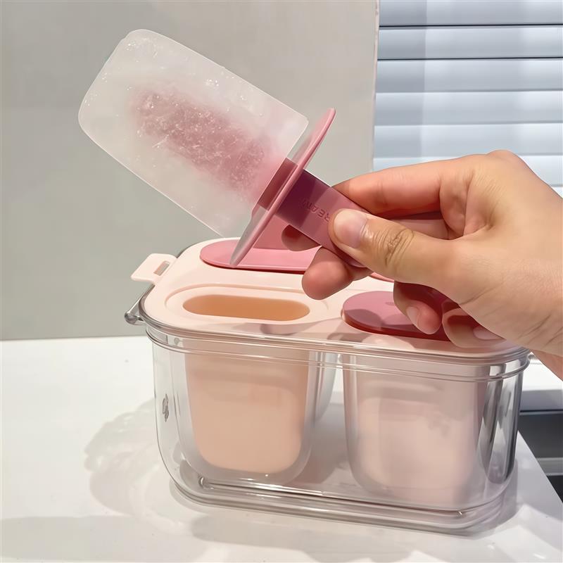 雪糕模具食品级冰格自制冰棒冰棍冰激凌模具制冰盒创意可爱家用