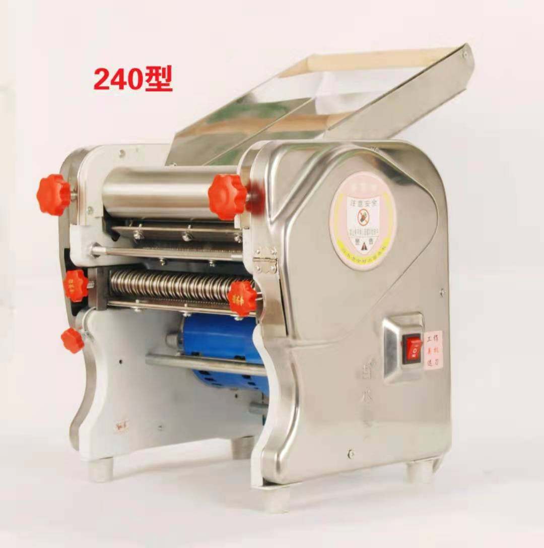 精选白水寺新款全自动商用家用电动揉压一体不锈钢面条机压面机擀