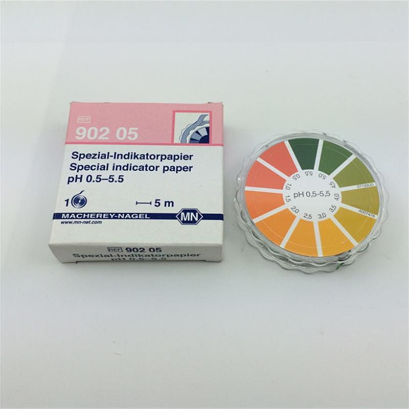 德国进口原装MN90207特种pH试纸PH4.0-7.0/单色PH试纸5米/卷7mm宽
