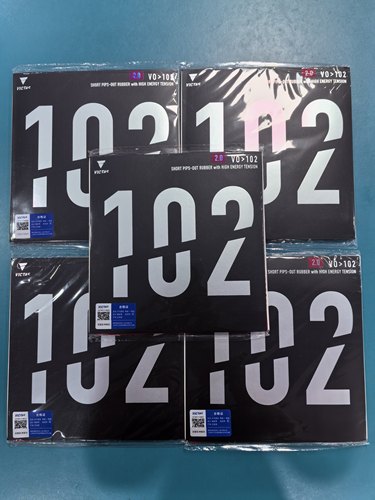VICTAS正胶套胶V0＞ 102内能型乒乓球胶皮球拍颗粒胶