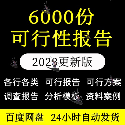 项目可行性研究分析报告案例品牌融资投资资料方案可研模板报告