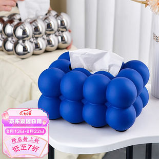 翻旧事创意陶瓷纸巾盒客厅抽纸茶几桌面轻奢高档装饰纸抽摆件妇女