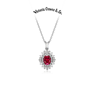 红宝石高级锁骨链项链生日礼物 戴妃款 Victoria Crowne英伦王朝