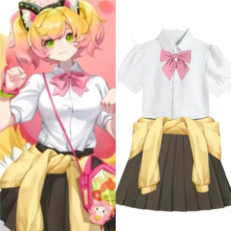 全套妲己cos服王者荣耀cosplay少女时之奇旅cos一套JK制服套装