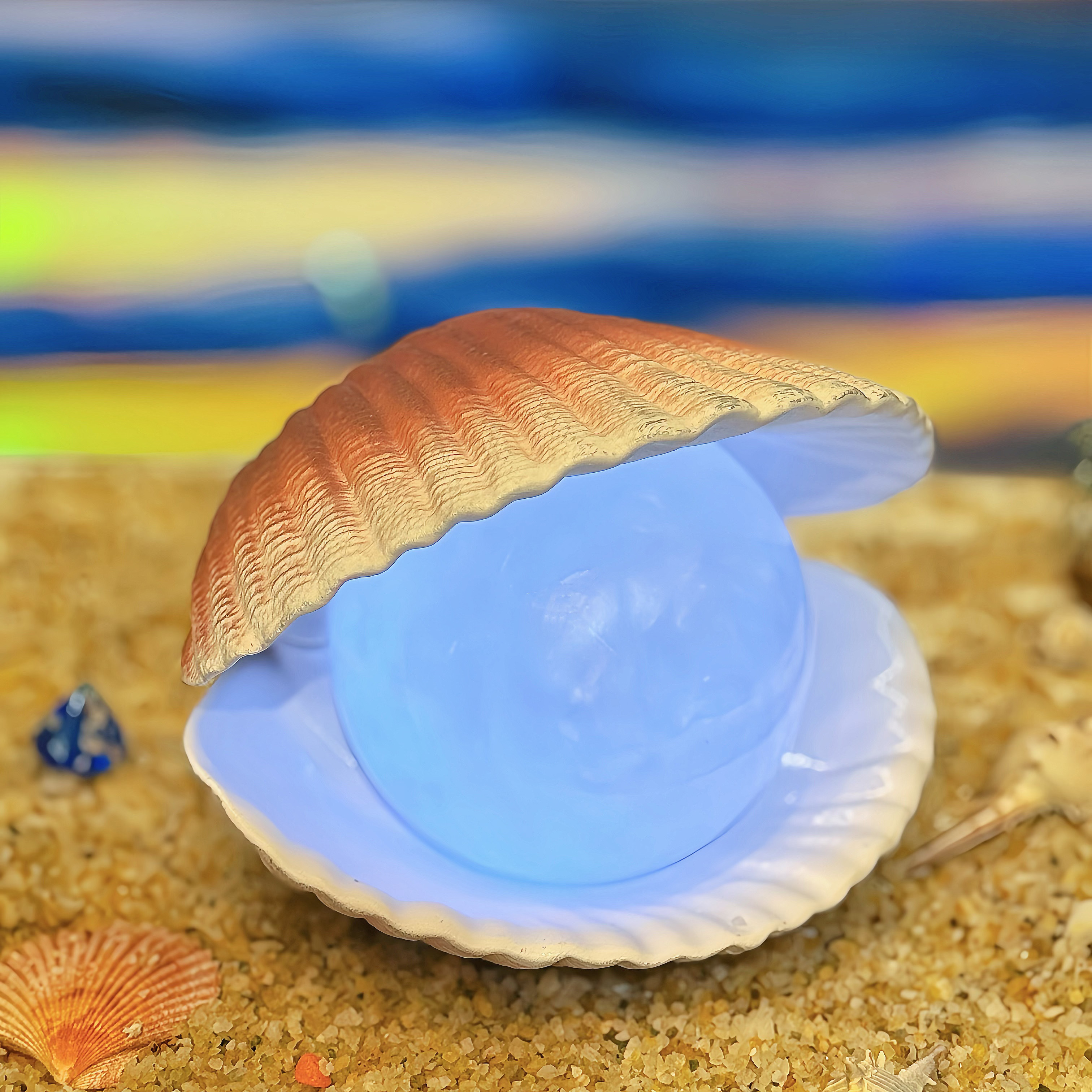 贝壳珍珠流沙摆件生日礼物七夕节