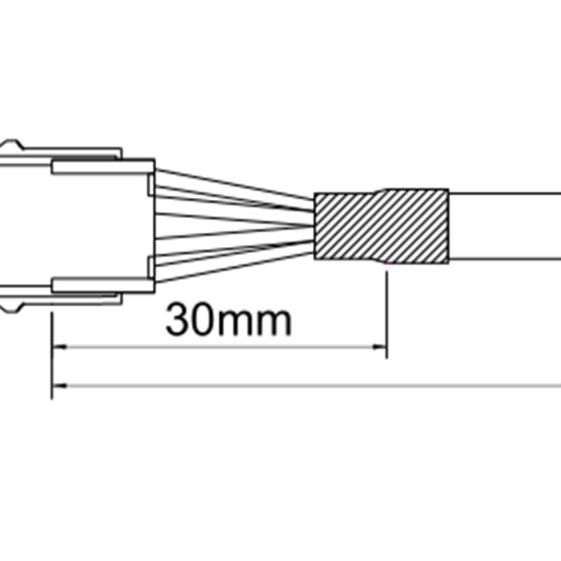 汇川伺服J电机电缆线  S6-L-M00-3.0 S6-L-M00-5.0 S6-6-M00-10.0