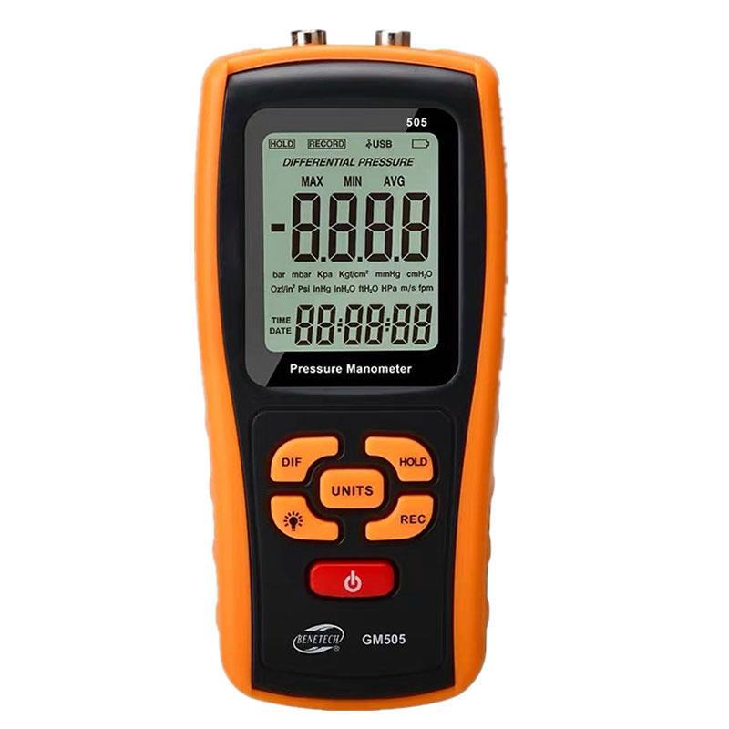 标智高精度数字压力表数显差压负压表微压风压仪气压计带数据记录