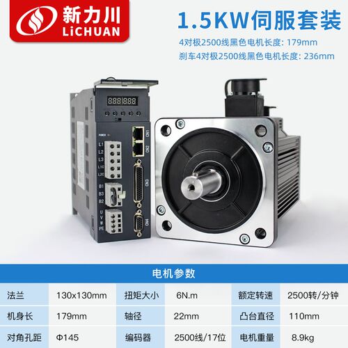 力川A4/A6系列1.8KW/2KW/2.3KW/2.6KW伺服电机CANopen总线通讯