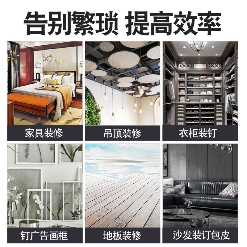 ULEMA气动打钉枪工业级不卡钉气钉枪F30直钉枪家用装修ST64刚钉枪图片