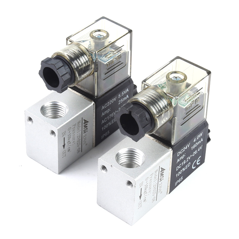 气动阀 气阀开关 一进一出电磁阀2V025-08 2分口径 TG22-08