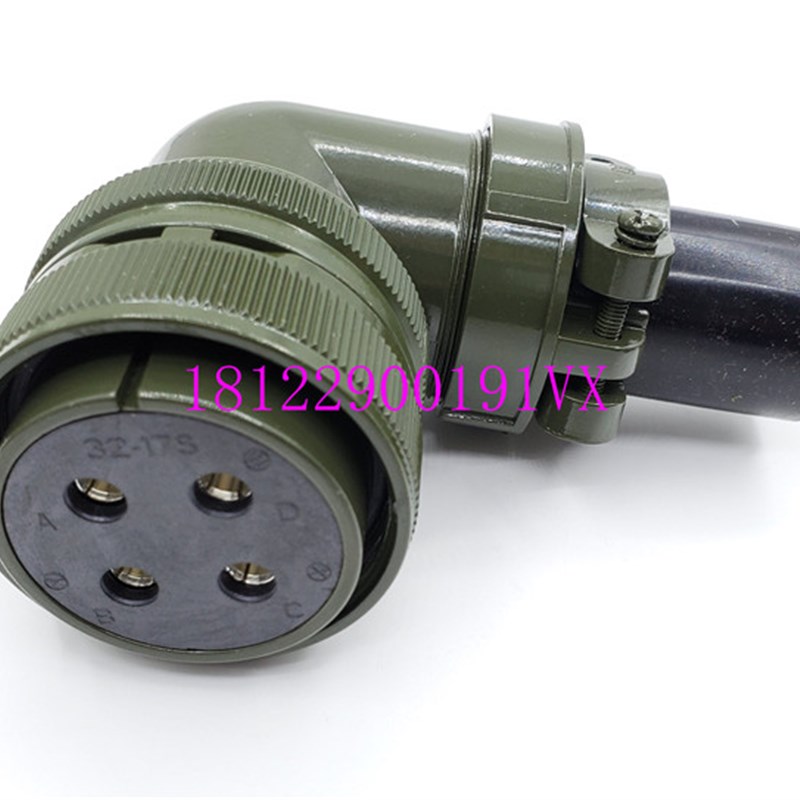 东元台安伺服电机动力电源接头JSSCNBS04   MS3106A32-17S直头