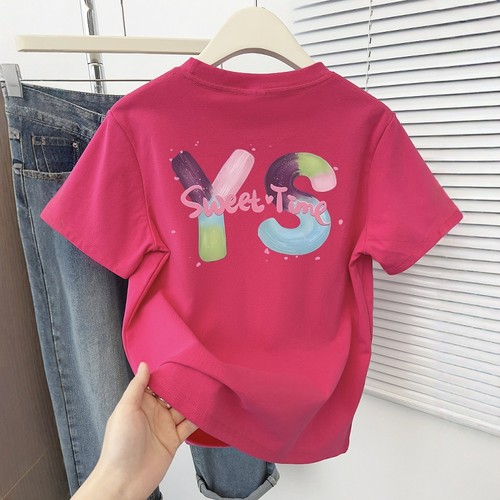 创意简约字母印花夏季2026新款正肩圆领短袖T恤设计感百搭上衣ins