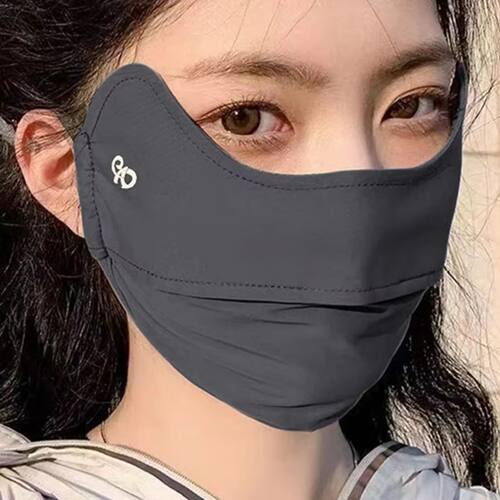 2025 NewThin Sunscreen Face Scarf Ice Silk Mask Summer Cover