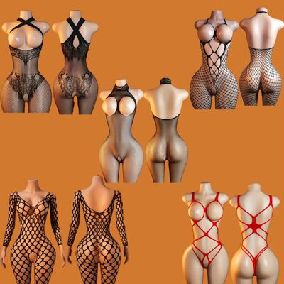 Women's Porn Sex Underwear Sexy Lingеrie Mesh Crotchless Bo