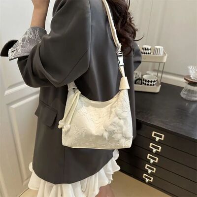 Retro Embroidered New Chinese Style Handbag Canvas Butterfly