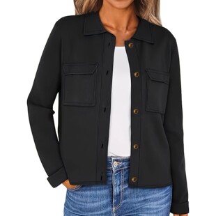 Woven Hooded Fit Comfo Loose Oversized Jacket Women Casual