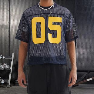 Bold Sho Breathable Sheer Print Number with Shirt Mesh Men