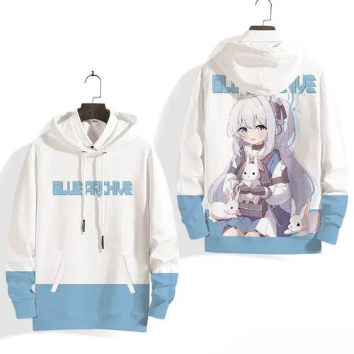 2026 New Game Blue Archive Cosplay 3D Hoodies Fashion Cute A