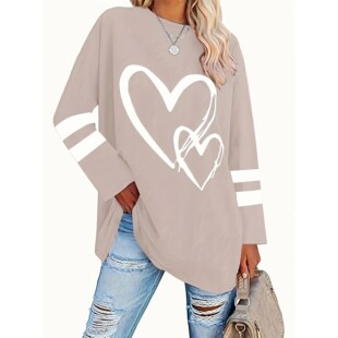 hollow solid long Size sle printed eyelet shaped Plus heart