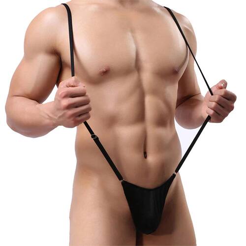 Men's Strap Underwear Male Sexy Thong Mankini Men Leotard Th