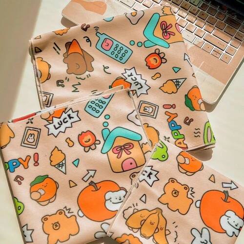 Reusable Folding Cosmetic Bag Wrap Around Pouch Photographic