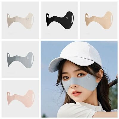 Breathable Elastic Ice Silk Mask UV Protection Sunscreen Vei