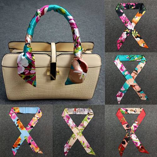 47 Colors Brand Bandana Small Silk Bag Scarf Women Head Hija