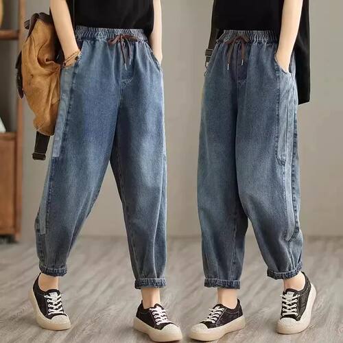High waisted Women's Jeans 2026 Spring Autumn New Loose Spli