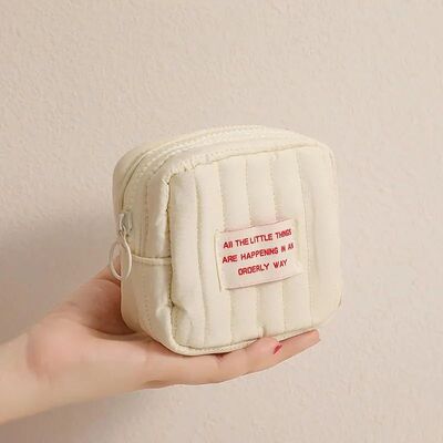 Square Small Makeup Bag Student Small Earphones Zero Wallet