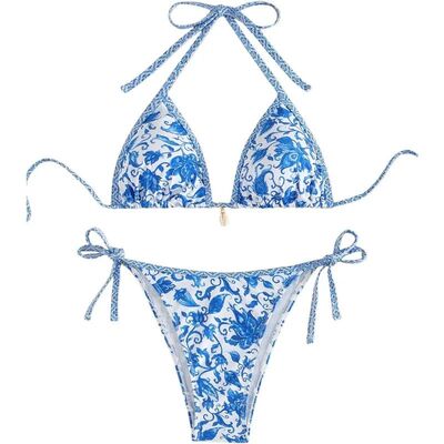 2026 New Halter String Triangle Two Piece Bikini Women Swimw