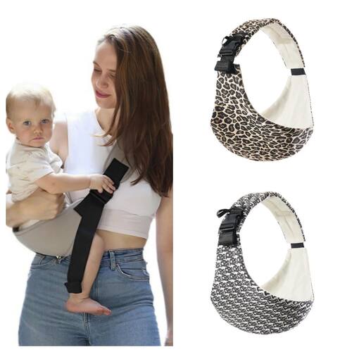 Baby Going Out Safety Carrier Simple Leopard Pattern Portabl