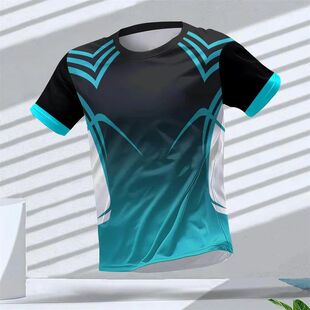 outdoor dry Men quick breathable run Gym shirt summer