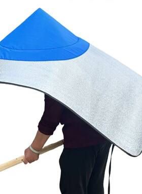 Sun & Rain Protection Hooded Cape - Breathable UV Hat for Fa