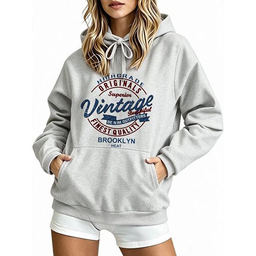 American Vintage Y2K Hoodies Clothes Trendy Style Letter Pri